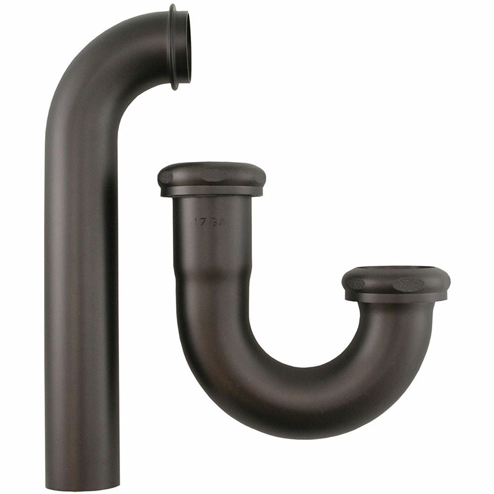 Jones Stephens P3892RB Oil Rubbed Bronze 1-1/4" Brass Tubular P-Trap