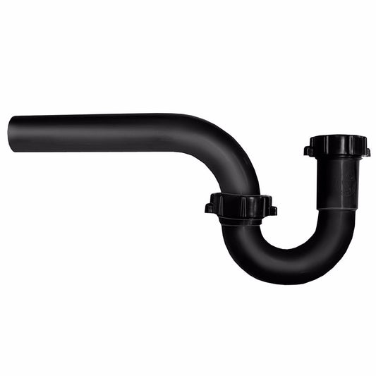 Jones Stephens P39001 1-1/4" Black Plastic P-Trap