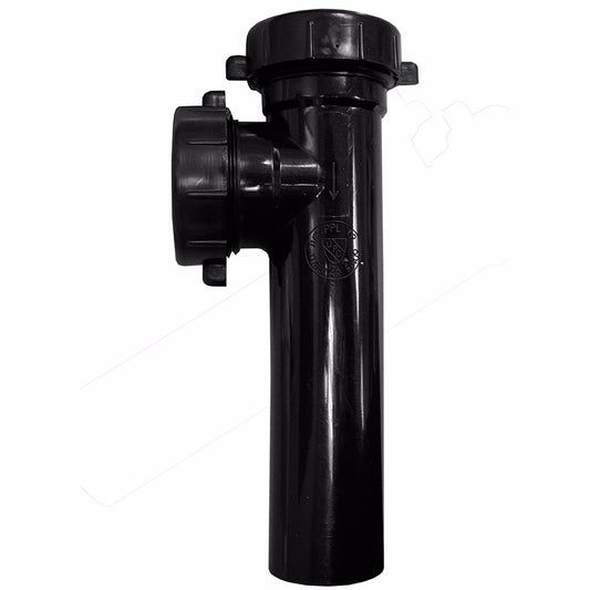 Jones Stephens P39009 1-1/2" Black Plastic Slip Joint End Outlet Tee Only