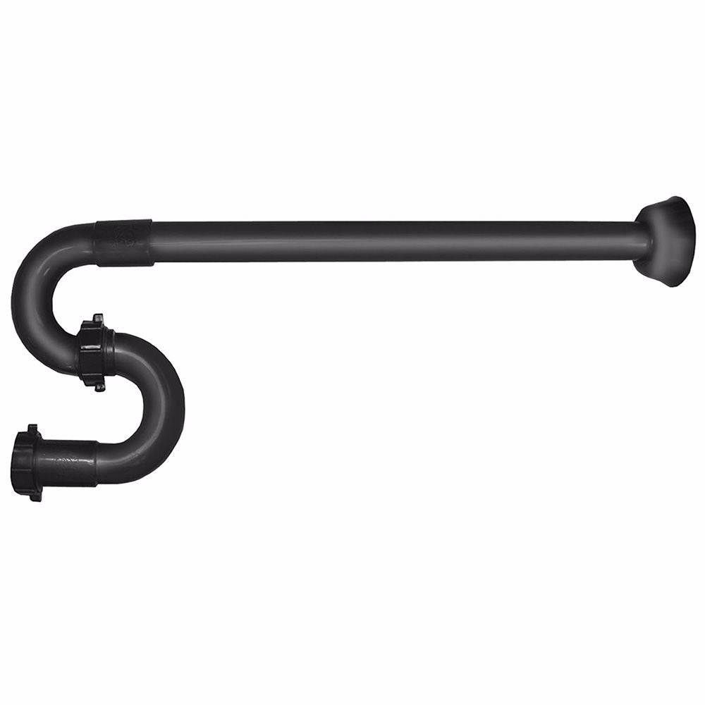Jones Stephens P39010 1-1/4" Black Plastic S-Trap