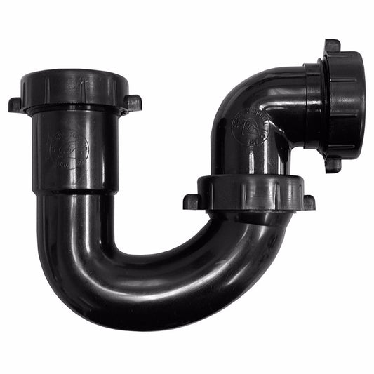 Jones Stephens P39014 1-1/2" Black Plastic Slip Joint Repair Trap