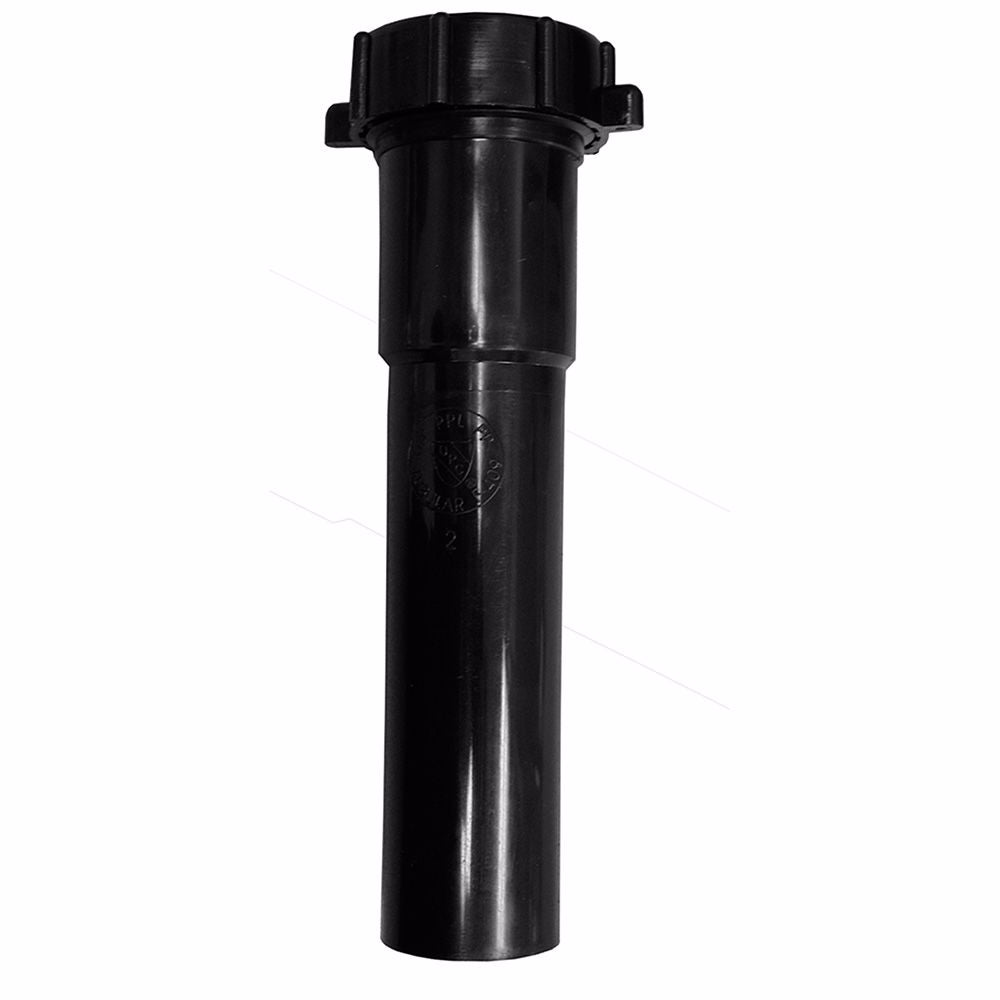 Jones Stephens P39020 1-1/4" x 6" Black Plastic Slip Joint Extension Tube