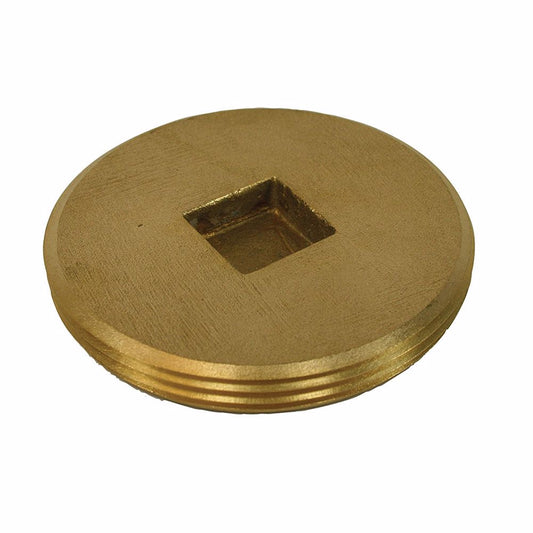 Jones Stephens P51800 8" Countersunk Brass Cleanout Plug