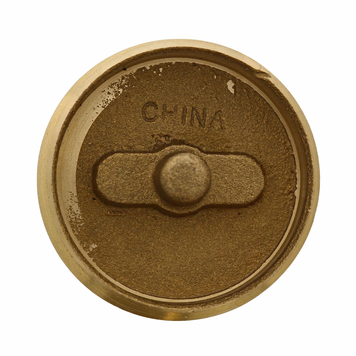 Jones Stephens P58201 2” Slotted Brass Cleanout Plug with 5/16” Tapped Hole