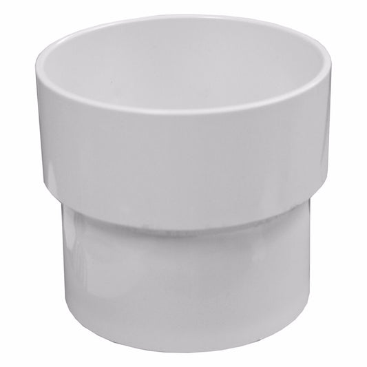 Jones Stephens PAC543 4" x 3" PVC DWV Adapter Coupling to DWV Spigot