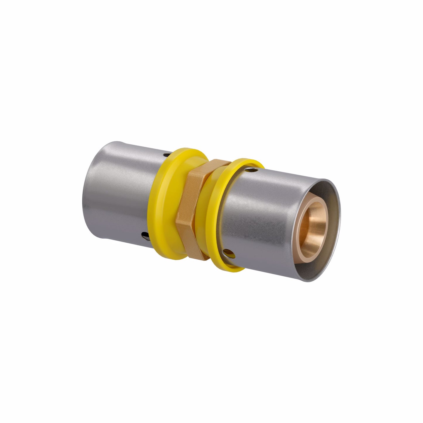 Jones Stephens PC16 16 mm (3/8" eq.) x 16 mm (3/8" eq.) PEXALGAS® Coupling