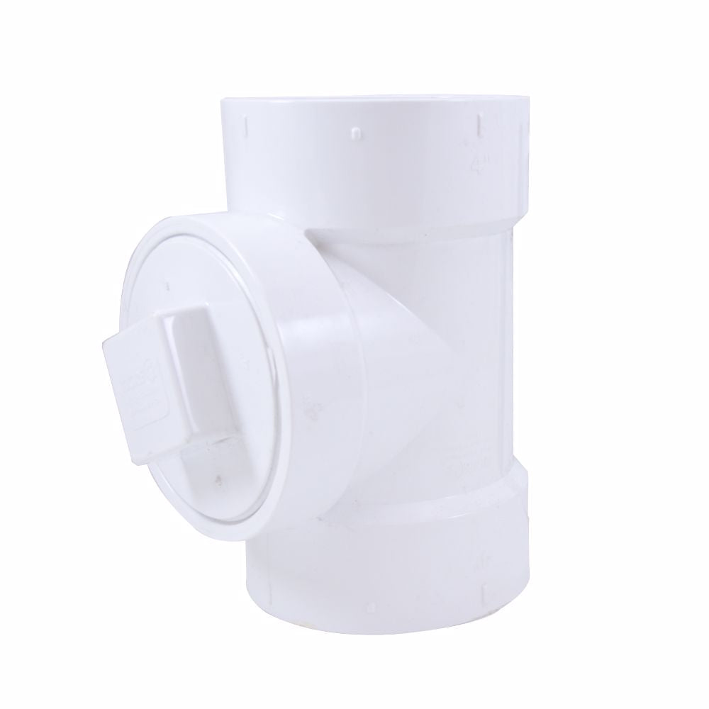 Jones Stephens PCT320 2" PVC Cleanout Test Tee with Plug