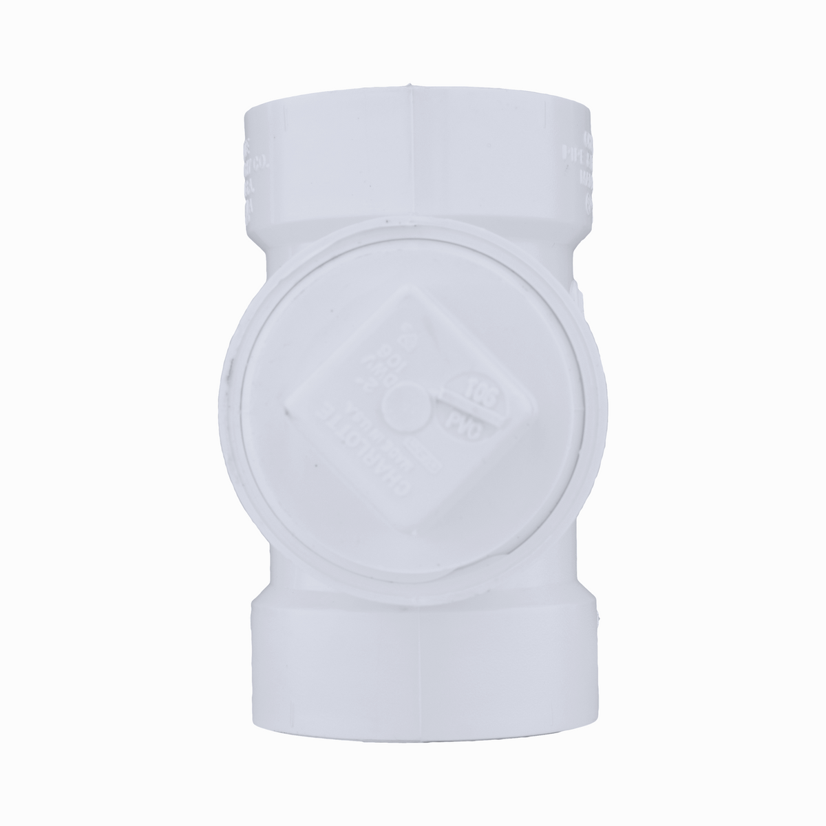 Jones Stephens PCT320 2" PVC Cleanout Test Tee with Plug