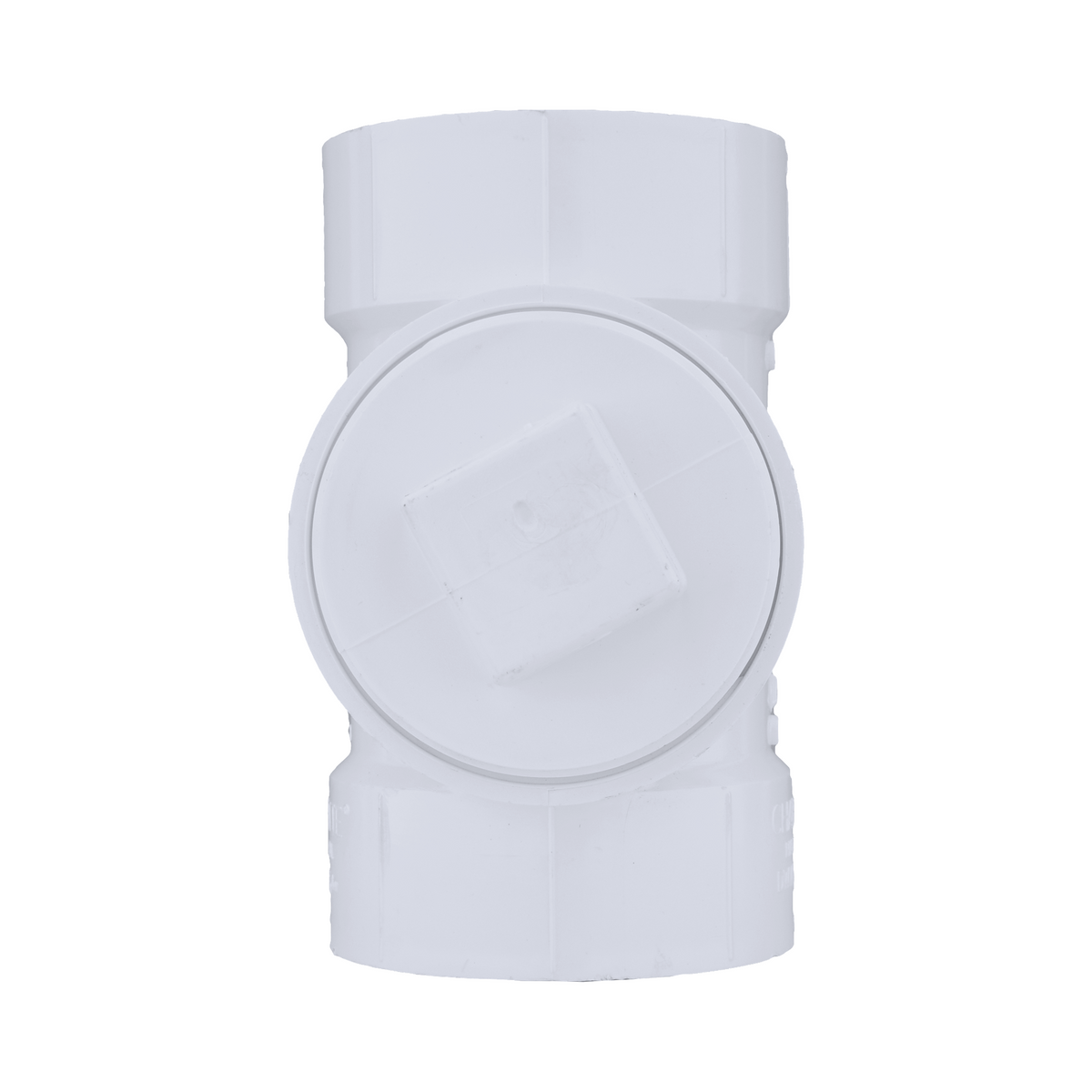 Jones Stephens PCT340 4" PVC Cleanout Test Tee with Plug