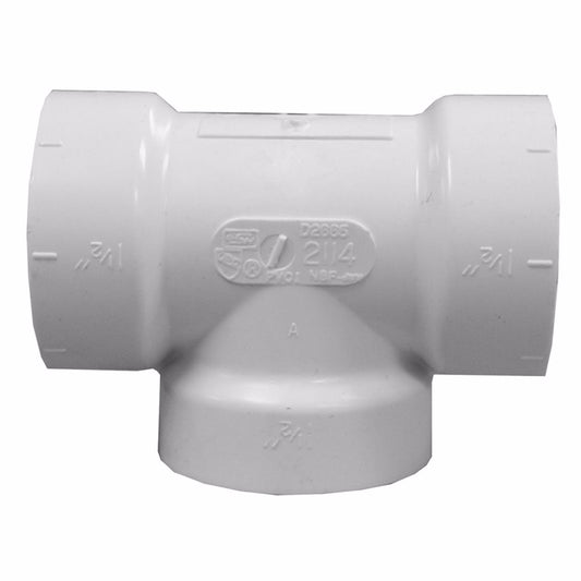 Jones Stephens PCT431 3" PVC Cleanout Test Tee
