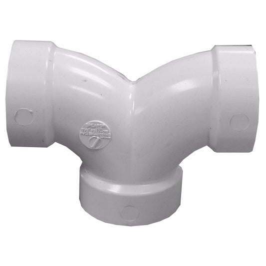 Jones Stephens PDL722 2" x 1-1/2" x 1-1/2" PVC Double 90° Elbow