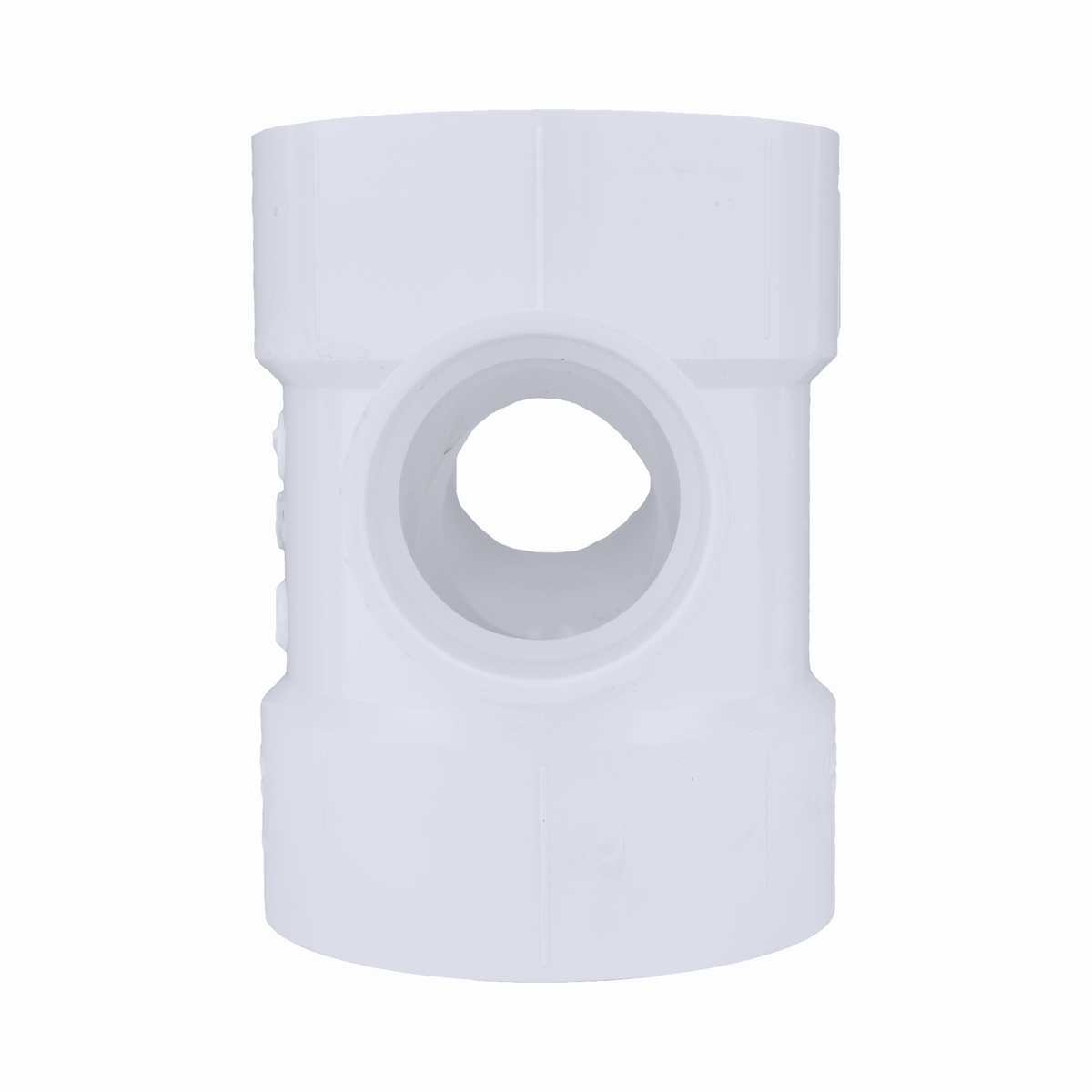 Jones Stephens PDT542 4" x 4" x 2" x 2" PVC Double Sanitary Tee