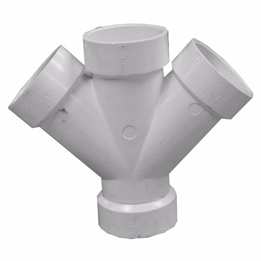 Jones Stephens PDY440 4" PVC Double Wye