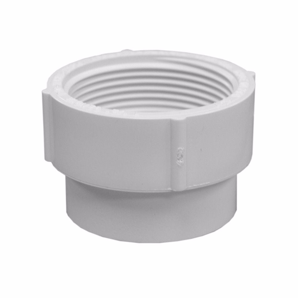 Jones Stephens PFA614 1-1/2" PVC Cleanout Adapter, S x FPT