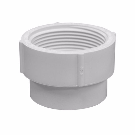 Jones Stephens PFA614 1-1/2" PVC Cleanout Adapter, S x FPT