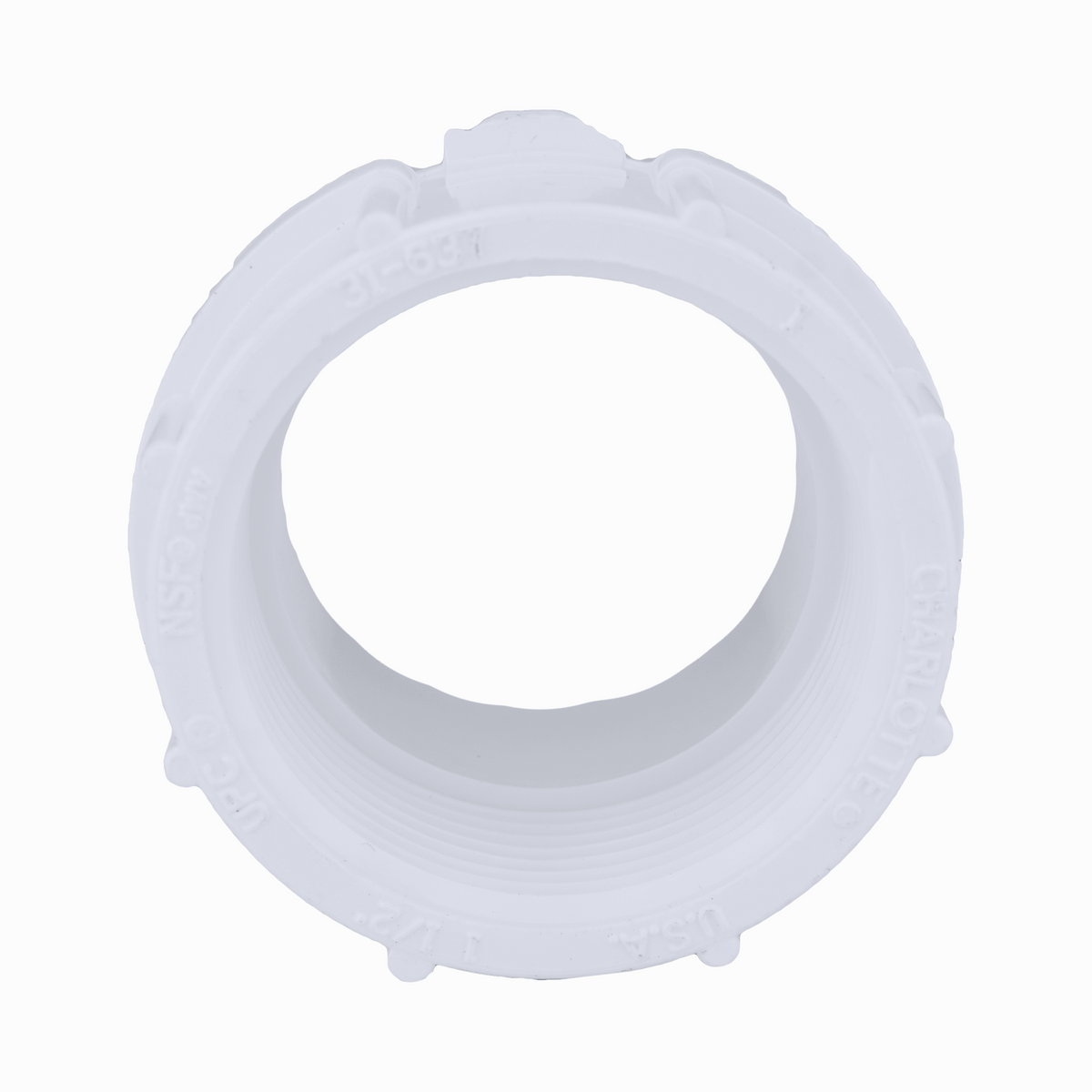 Jones Stephens PFA614 1-1/2" PVC Cleanout Adapter, S x FPT