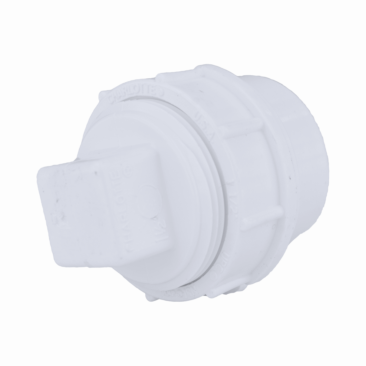 Jones Stephens PFA615 1-1/2" PVC Cleanout Adapter with Plug, S x FPT