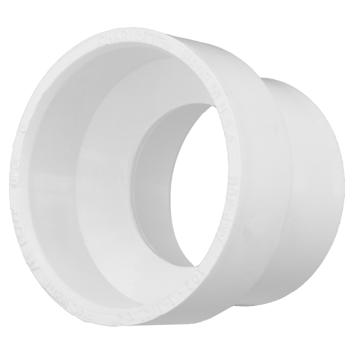 Jones Stephens PFC121 2" x 1-1/2" PVC Reducing Coupling, H x H