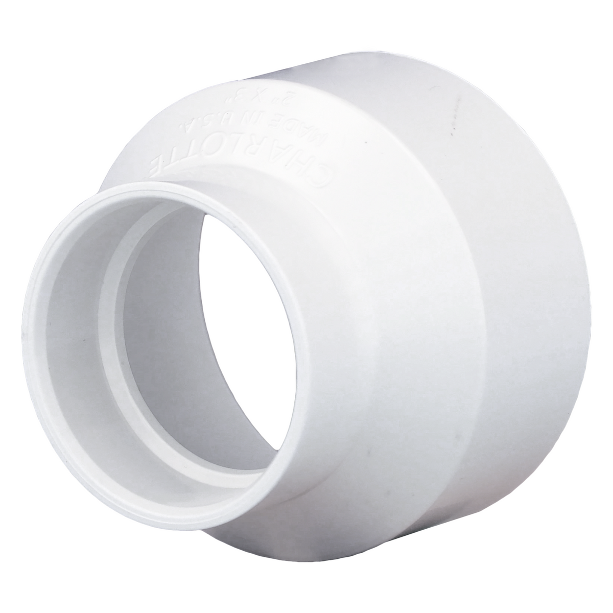 Jones Stephens PFC132 3" x 2" PVC Reducing Coupling, H x H