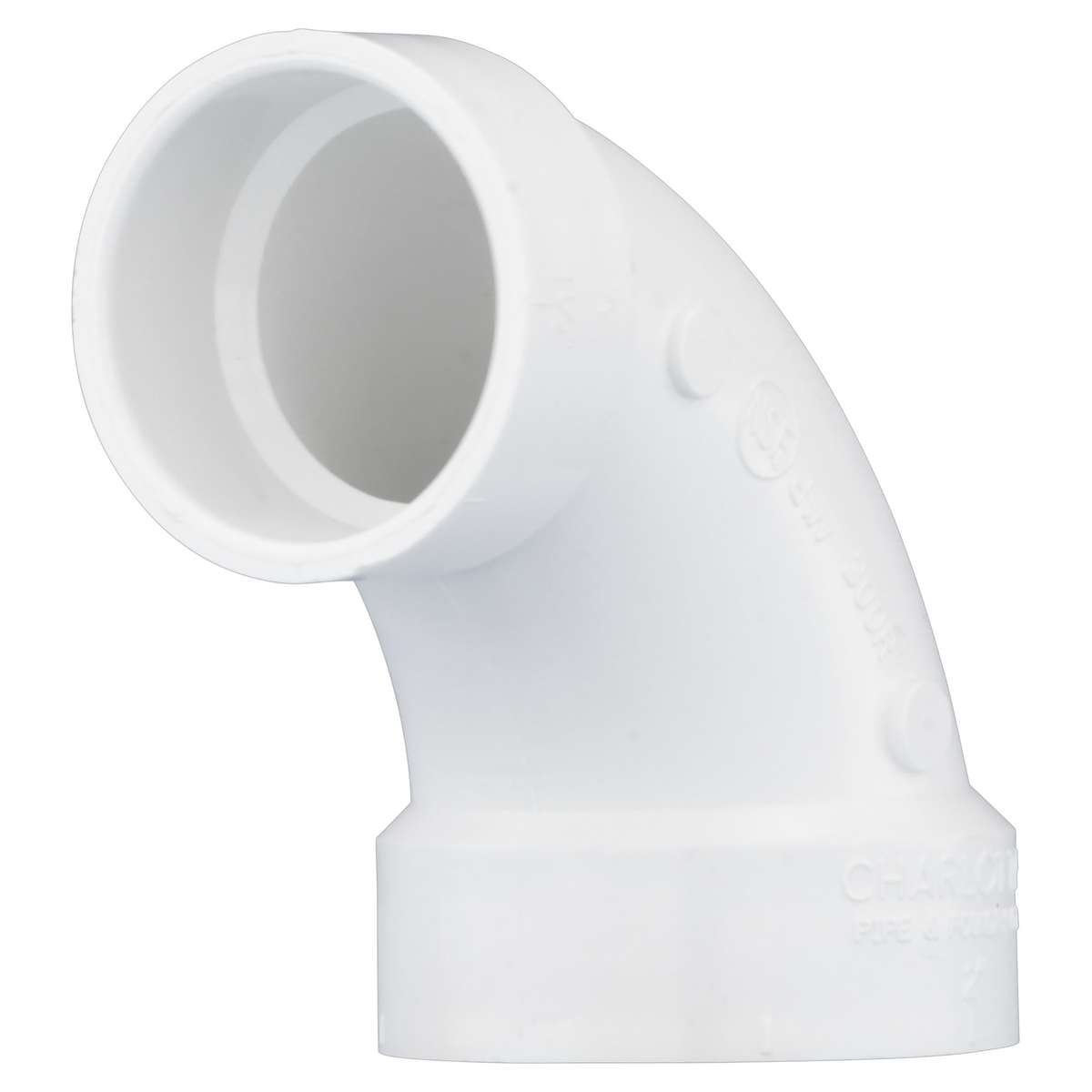 Jones Stephens PFL821 2" x 1-1/2" PVC 90° Elbow, H x H