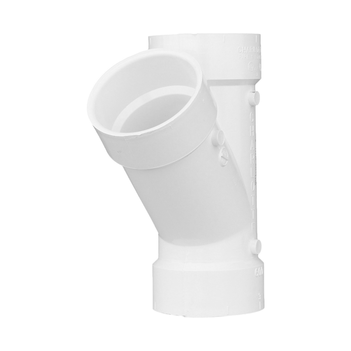 Jones Stephens PFY030 3" PVC Wye, H x H