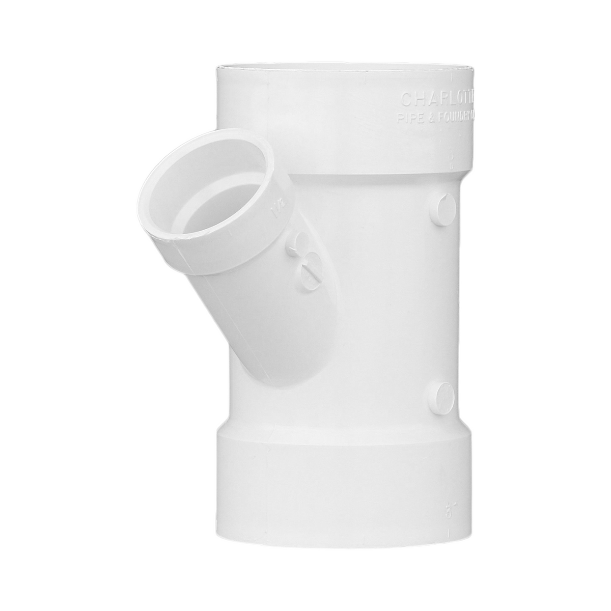 Jones Stephens PFY031 3" x 1-1/2" PVC Reducing Wye, H x H