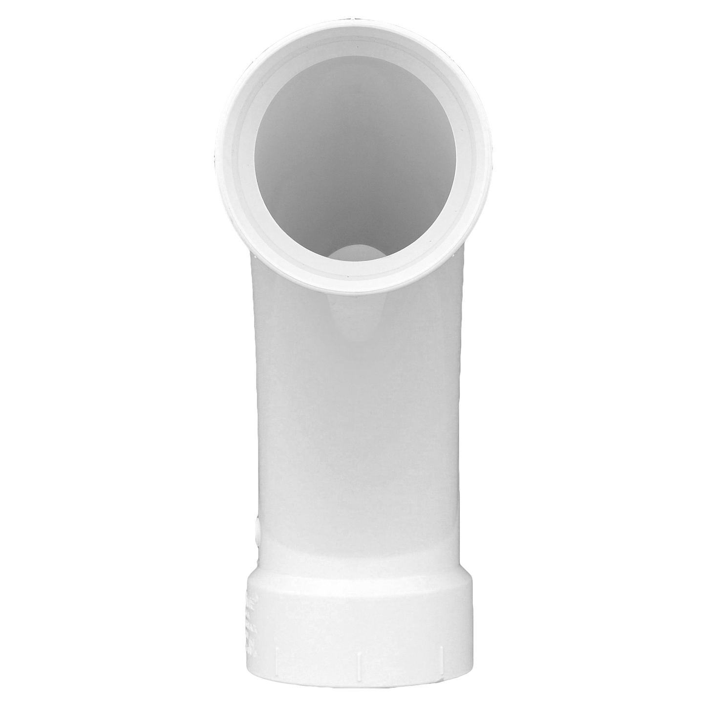 Jones Stephens PFY530L 3" PVC 45° Bend Combination Wye, H x H