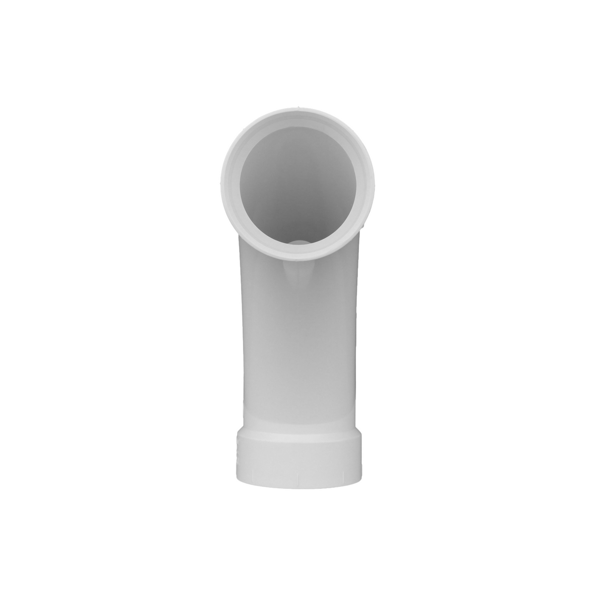Jones Stephens PFY540L 4" PVC 45° Bend Combination Wye, H x H