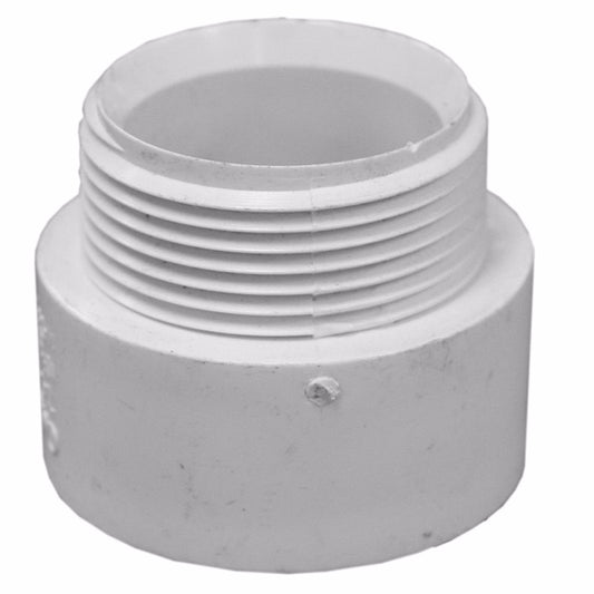 Jones Stephens PMA420 2" PVC Male Adapter, MPT x Hub
