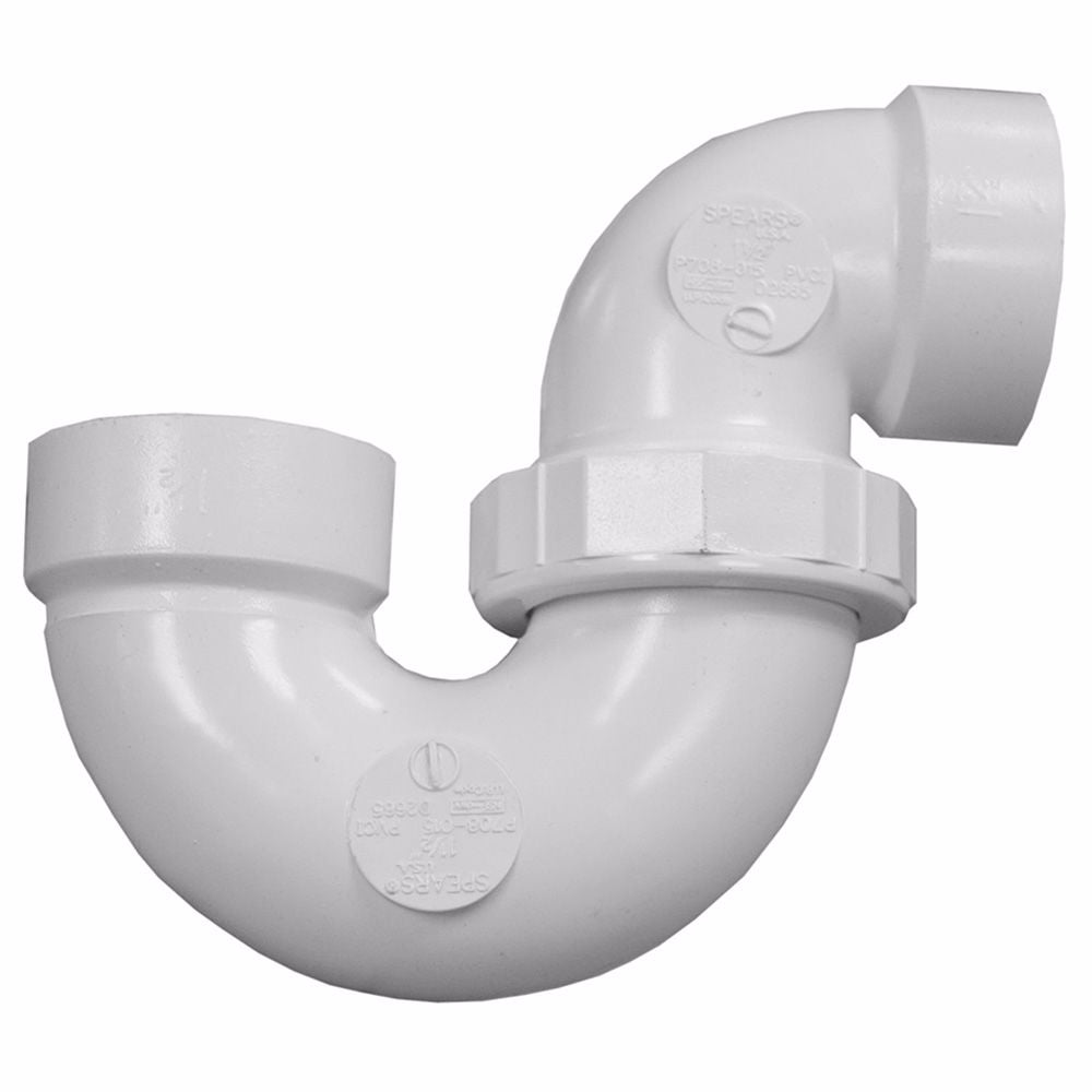 Jones Stephens PPT320 2" Sch. 40 PVC P-Trap with Union, H x H