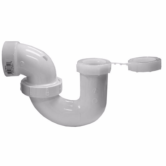 Jones Stephens PPT715 1-1/2" Sch. 40 PVC L.A. Pattern P-Trap with Union