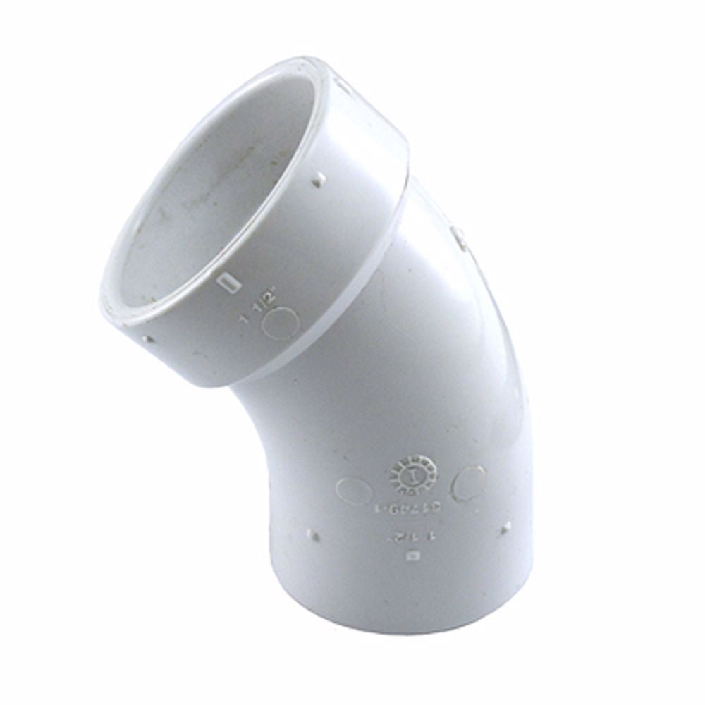 Jones Stephens PSL720 2" PVC 45° Street Elbow, SPG x H