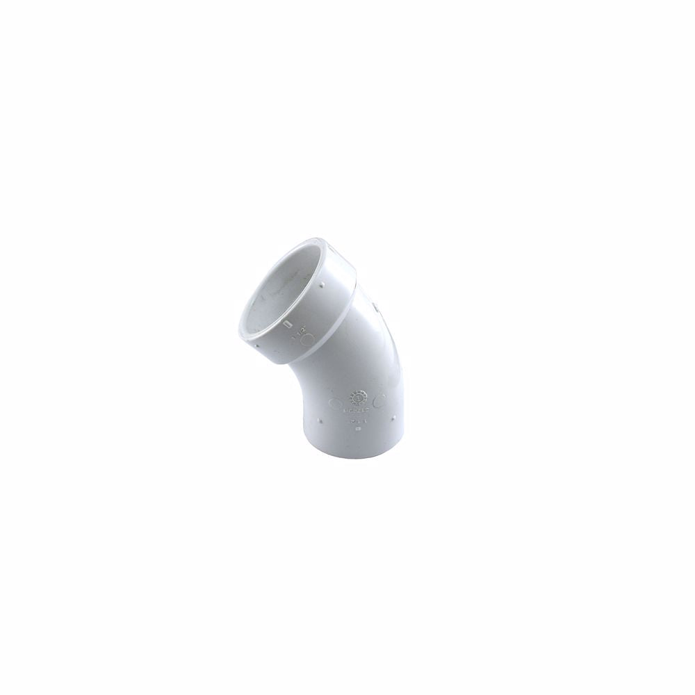 Jones Stephens PSL730 3" PVC 45° Street Elbow, SPG x H