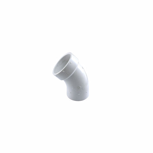 Jones Stephens PSL730 3" PVC 45° Street Elbow, SPG x H