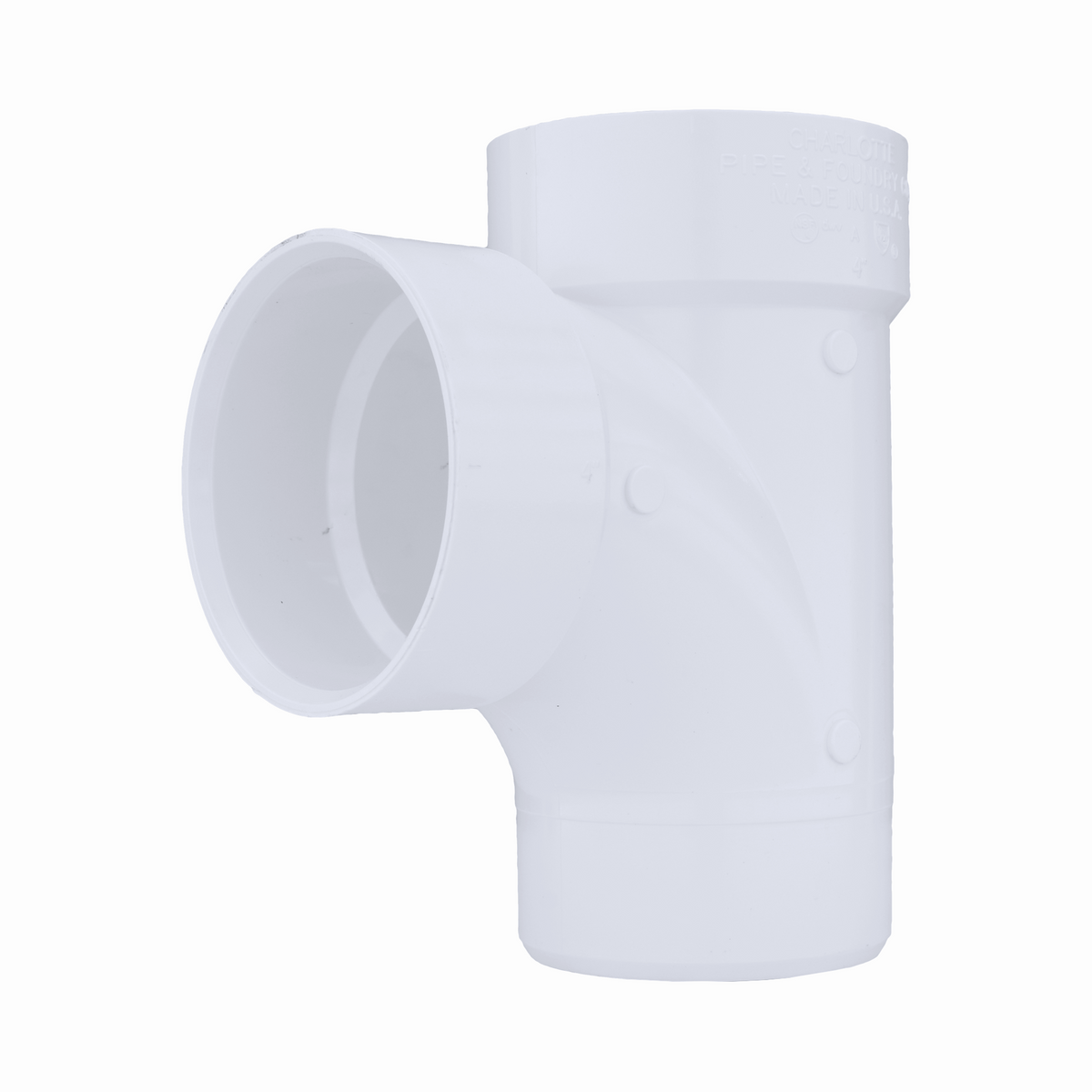 Jones Stephens PSS140 4" PVC Sanitary Street Tee, SPG x H