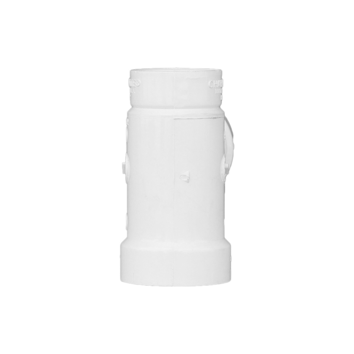 Jones Stephens PST122 2" x 1-1/2" x 2" PVC Sanitary Reducing Tee, SPG x H
