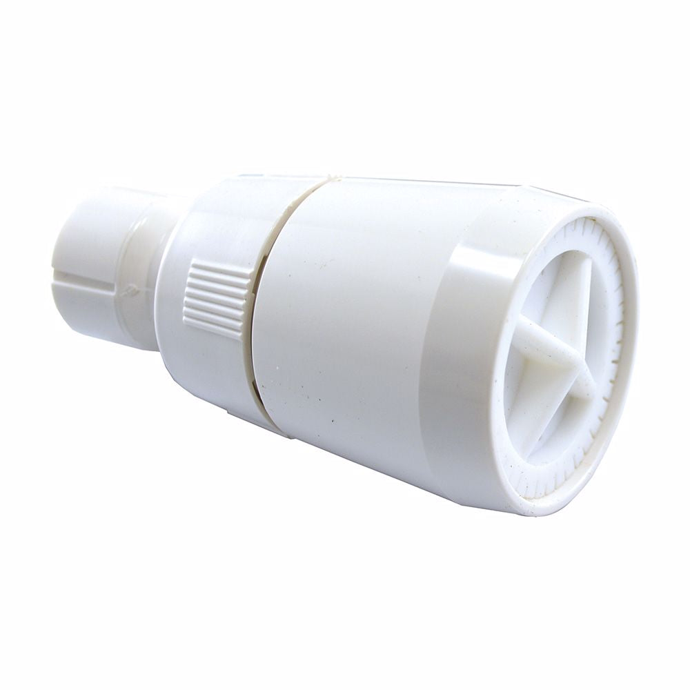 Jones Stephens S01002 2 WHITE PLASTIC SHOWER HEAD