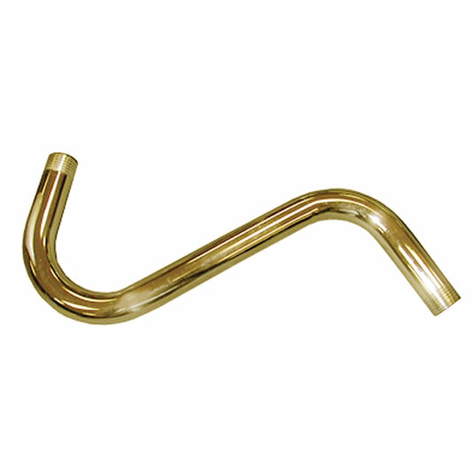 Jones Stephens S01035 Stainless Steel S-Shaped Shower Arm with 8" Rise