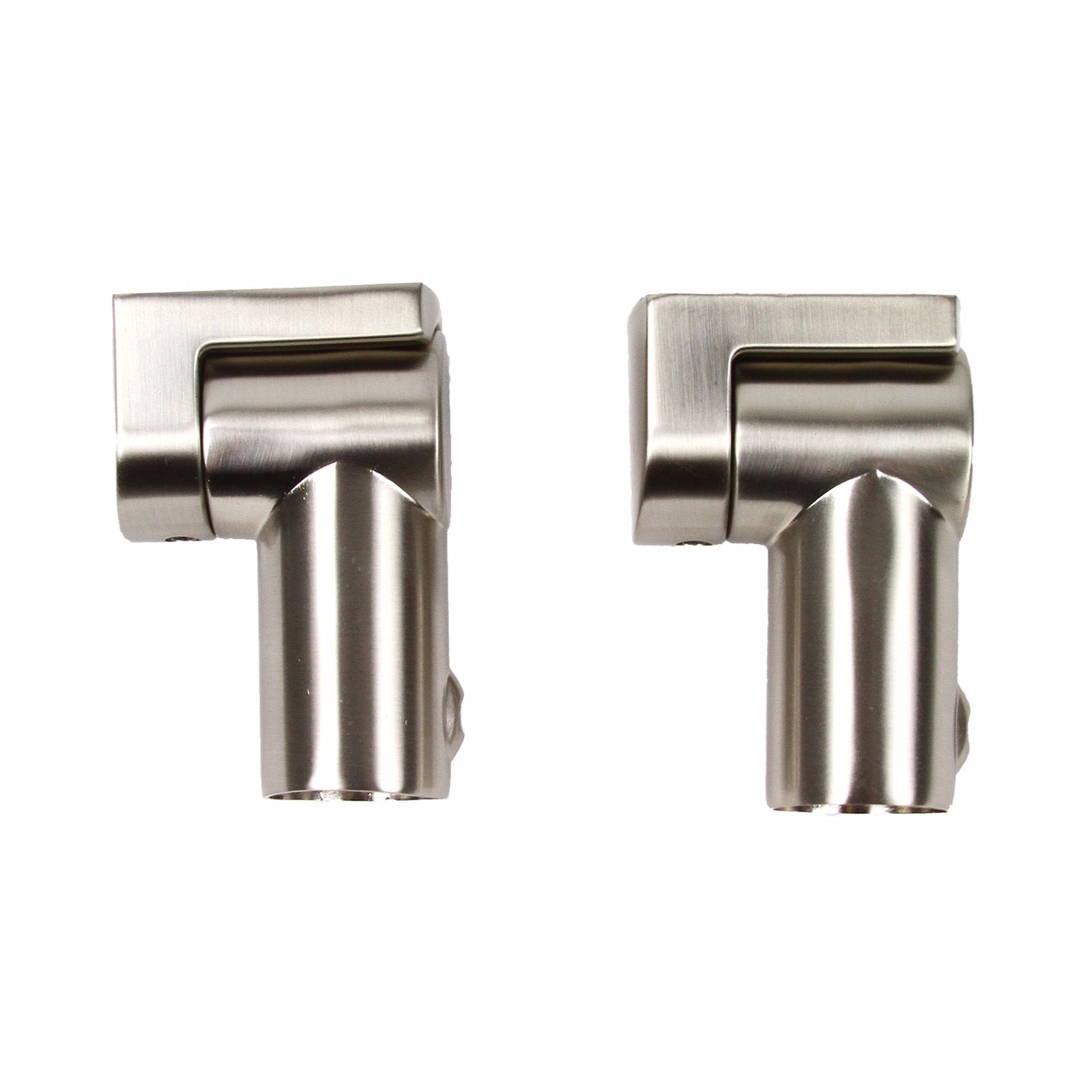 Jones Stephens S02198 Brushed Nickel Contoured Shower Rod with Bracket