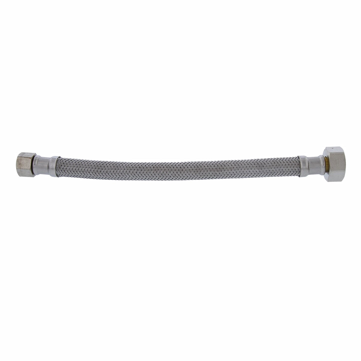 Jones Stephens S04200 3/8" Compression x 1/2" FIP x 9” Braided Stainless Steel Faucet Connector
