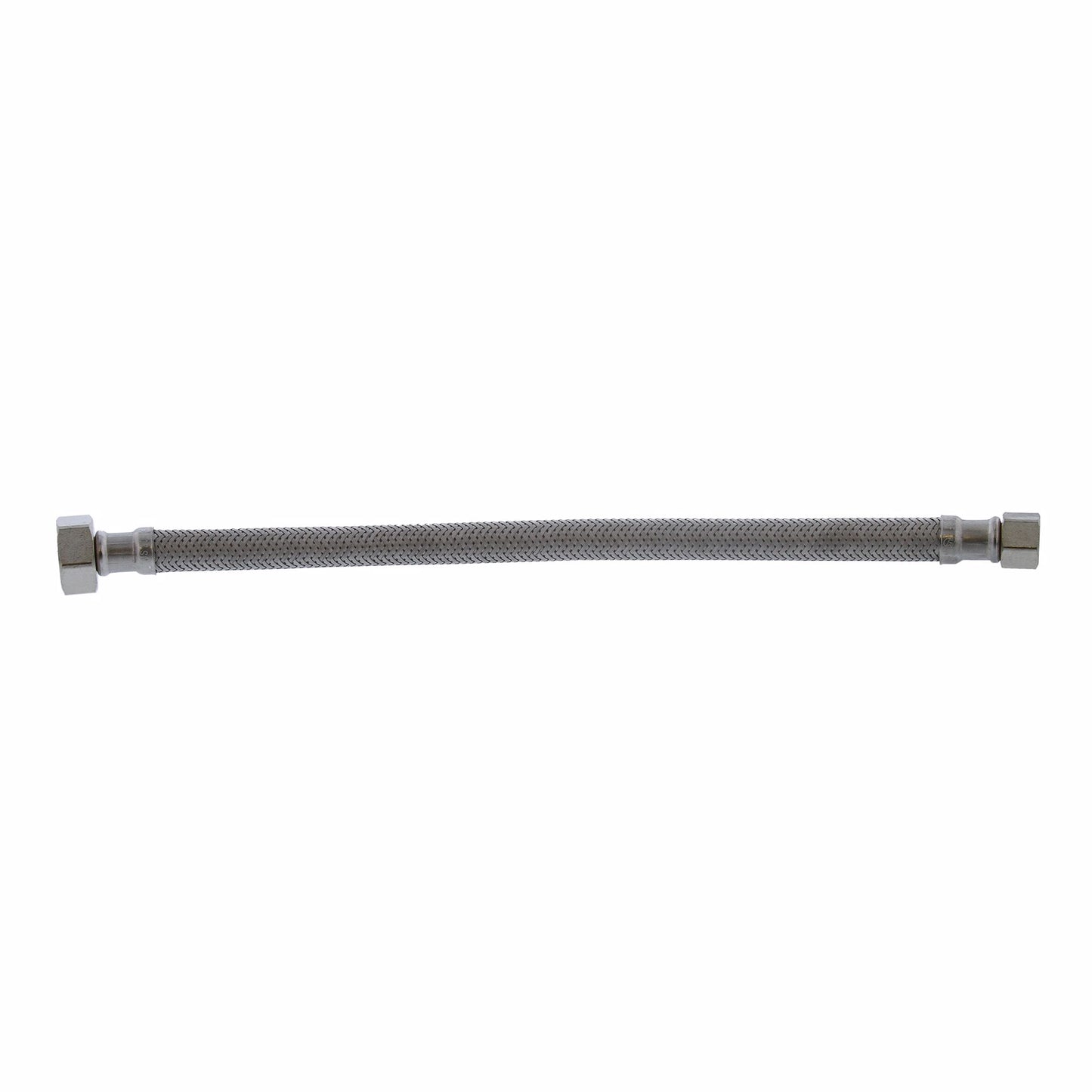 Jones Stephens S04201 3/8" Compression x 1/2" FIP x 12” Braided Stainless Steel Faucet Connector