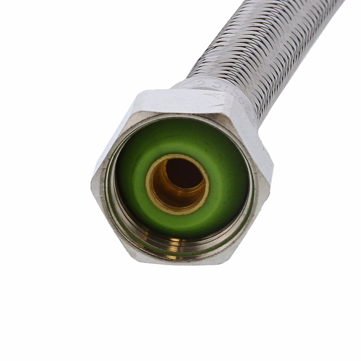 Jones Stephens S04201 3/8" Compression x 1/2" FIP x 12” Braided Stainless Steel Faucet Connector