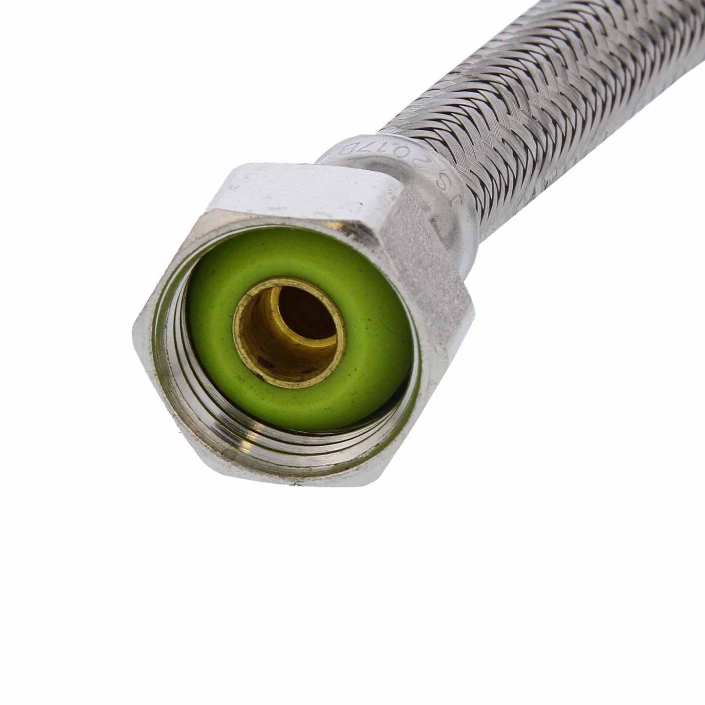 Jones Stephens S04208 1/2" Compression x 1/2" FIP x 20” Braided Stainless Steel Faucet Connector