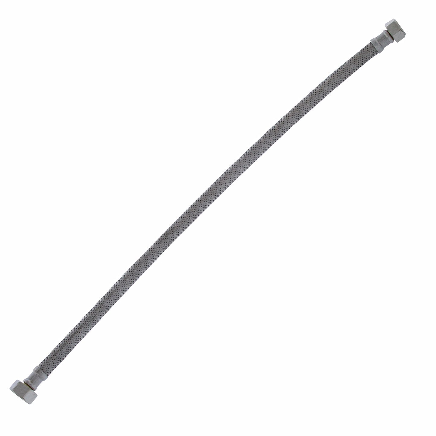Jones Stephens S04208 1/2" Compression x 1/2" FIP x 20” Braided Stainless Steel Faucet Connector