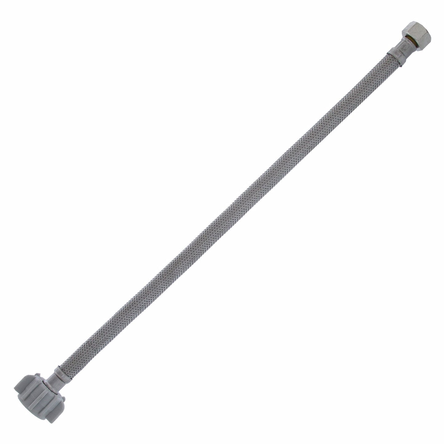 Jones Stephens S04222 1/2" Compression x 7/8" BC x 16” Braided Stainless Steel Toilet Connector