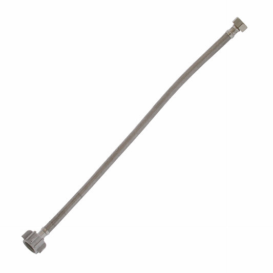 Jones Stephens S04226 1/2" FIP x 7/8" BC x 20” Braided Stainless Steel Toilet Connector