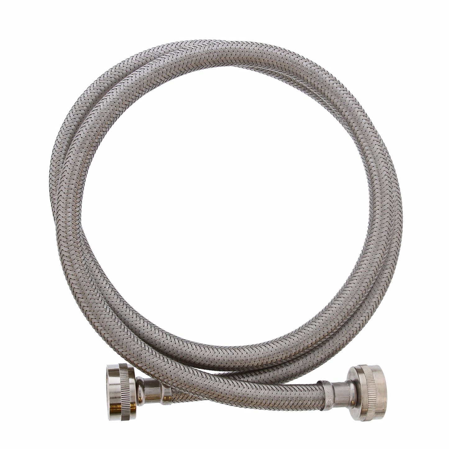 Jones Stephens S04227 3/4" FEM Hose x 3/4" FEM Hose x 48” Braided Stainless Steel Washing Machine Connector