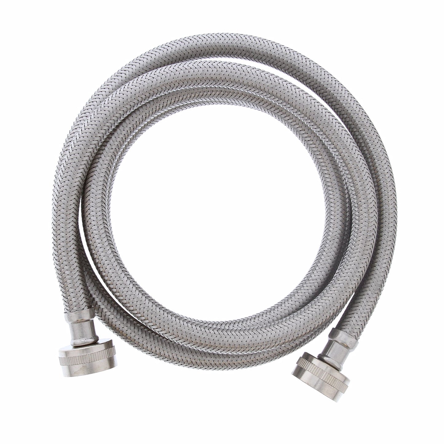Jones Stephens S04229 3/4" FEM Hose x 3/4" FEM Hose x 72” Braided Stainless Steel Washing Machine Connector