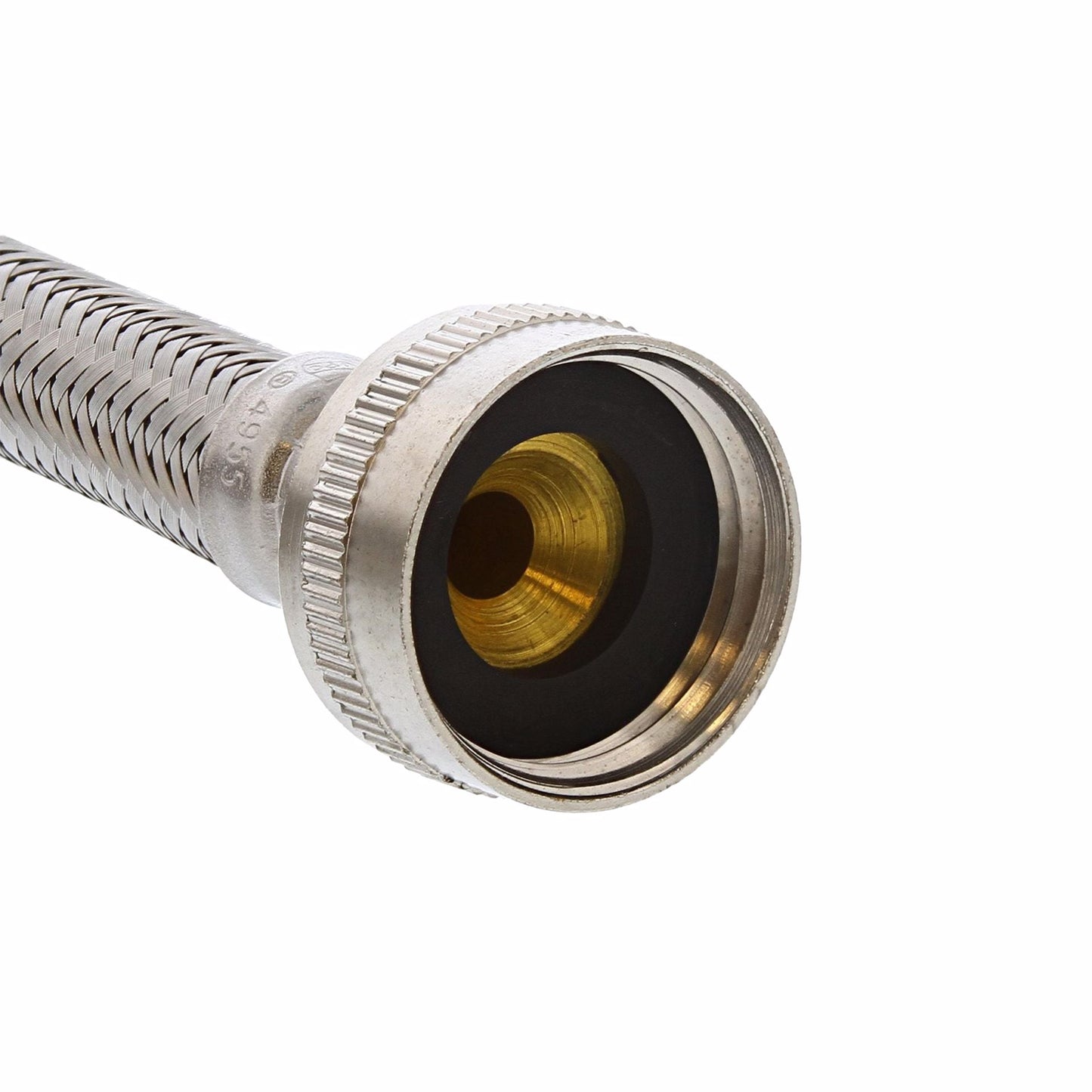 Jones Stephens S04229 3/4" FEM Hose x 3/4" FEM Hose x 72” Braided Stainless Steel Washing Machine Connector