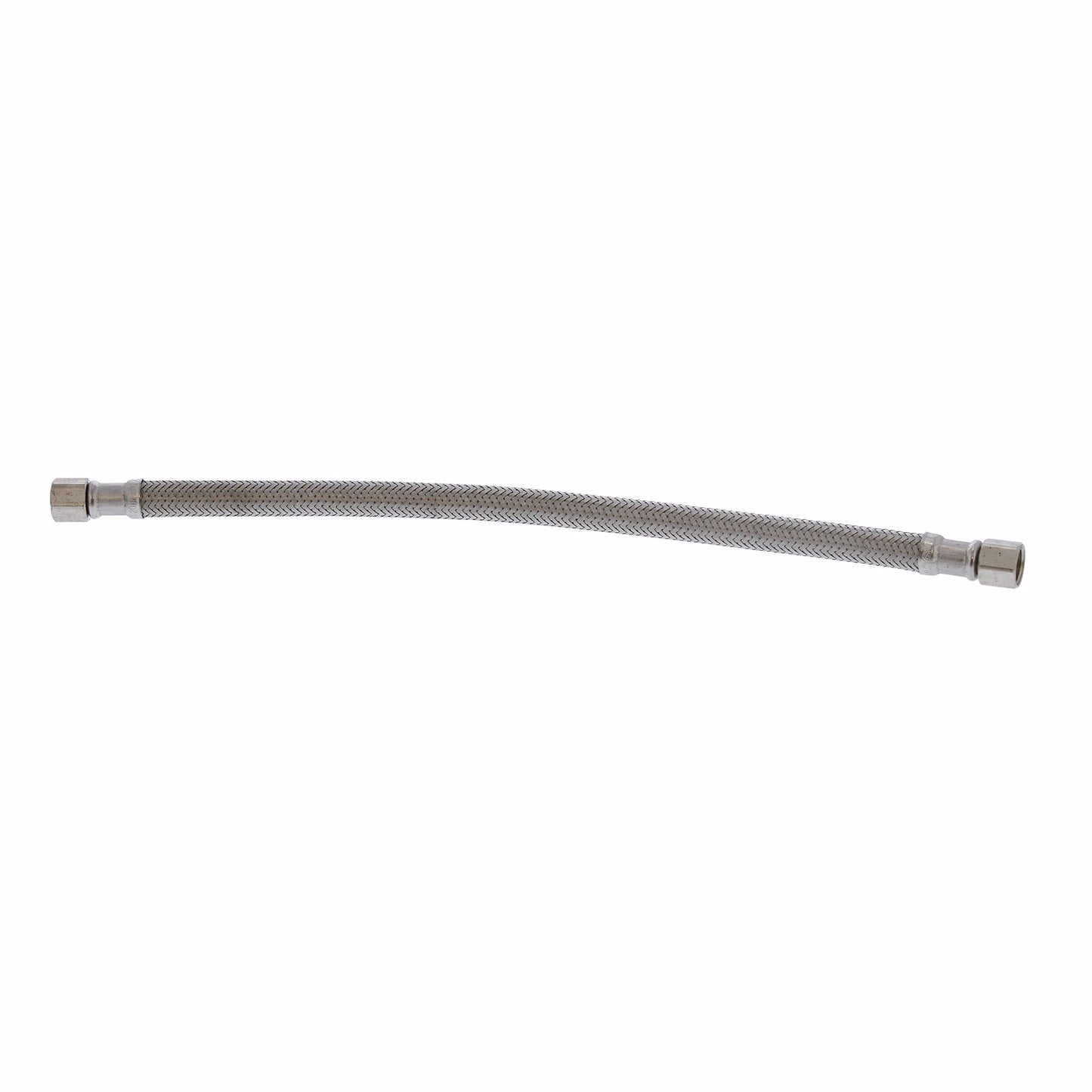 Jones Stephens S04230 1/4" Compression x 1/4" Compression x 12” Braided Stainless Steel Ice Maker Connector